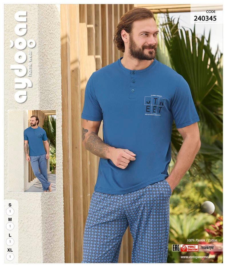 Aydogan Men's Pajama Set 240345