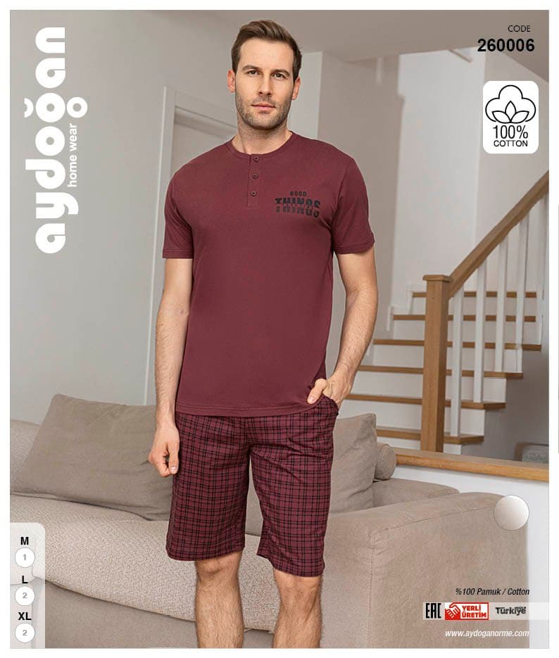 Aydogan Men's Pajama Set 260006
