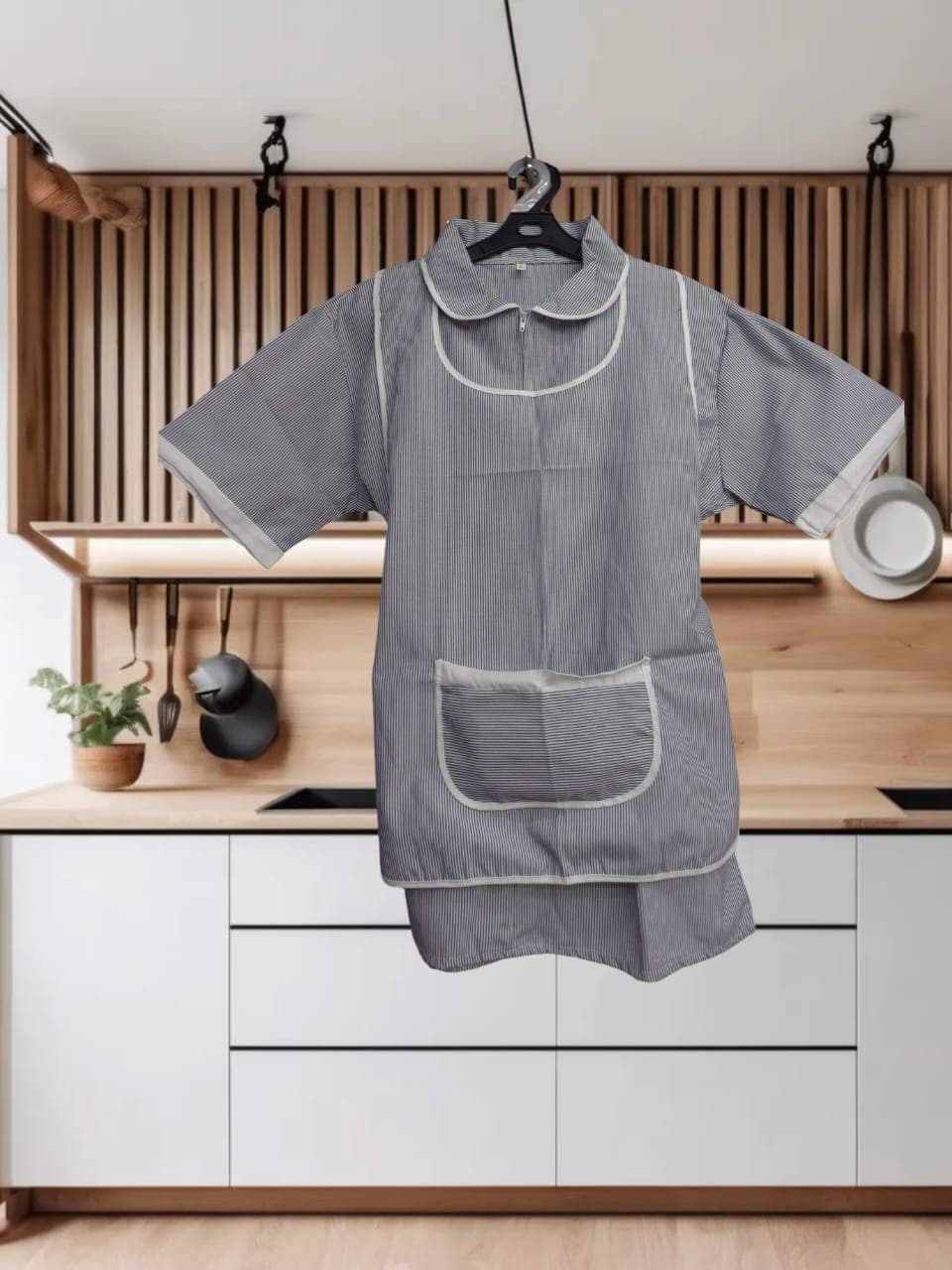 Dark Gray House Assistant Short Set