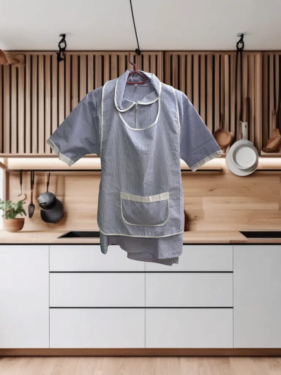 Gray Collared House Assistant Set