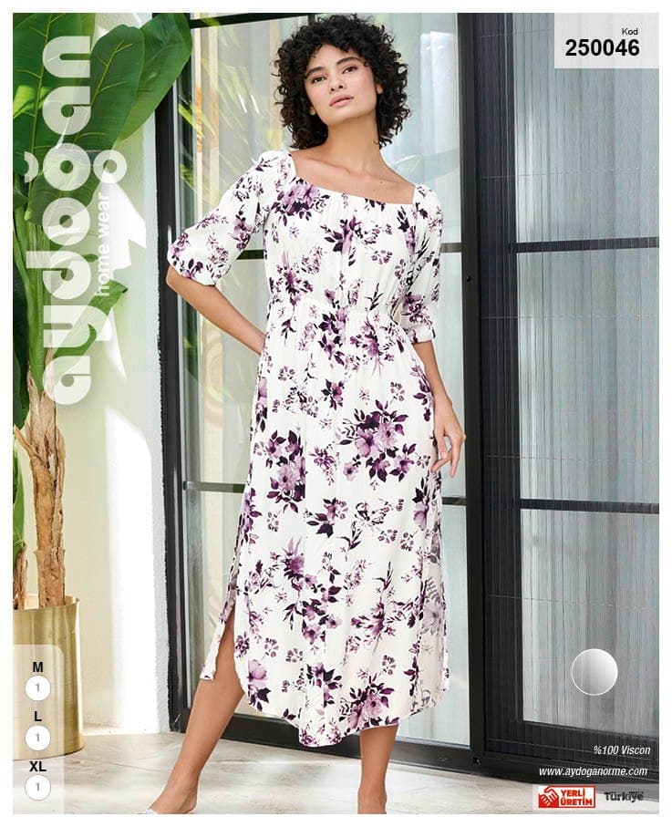 Purple Floral Maxi Dress
