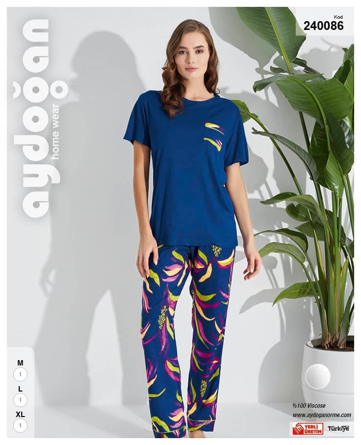 Purple Stars Bamboo Capri Set