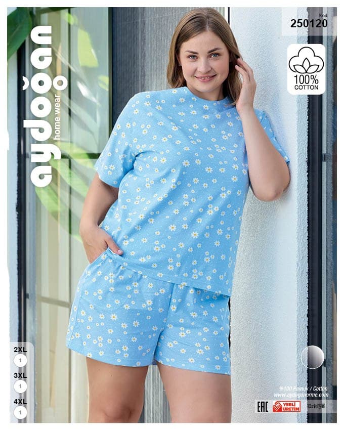 Yellow Ladybird Shorts Set (Plus)